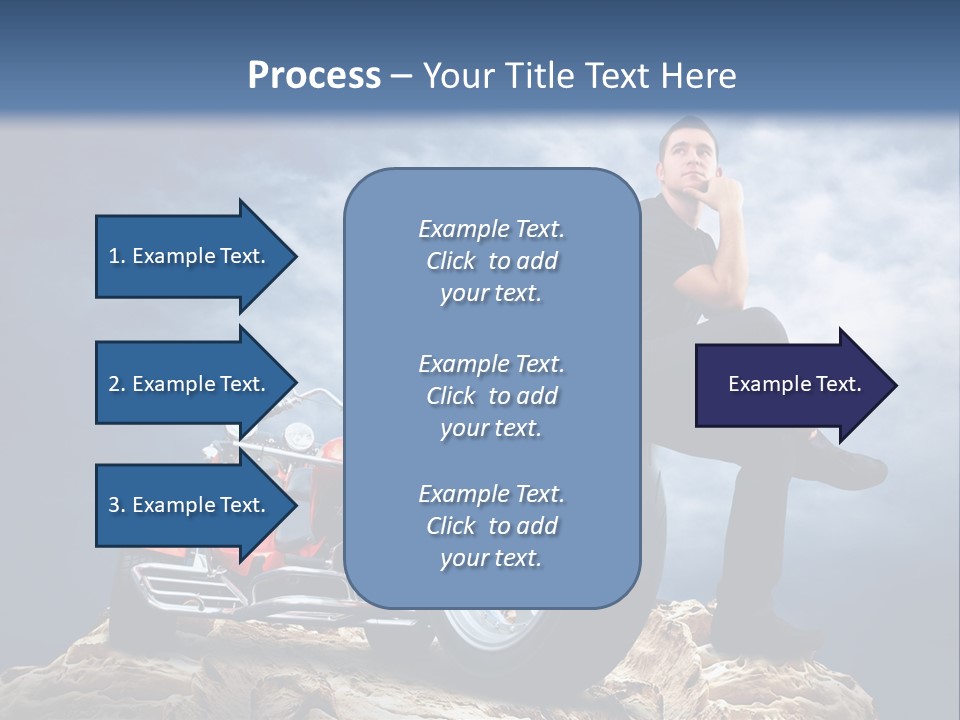 Biking Pursuit Male PowerPoint Template