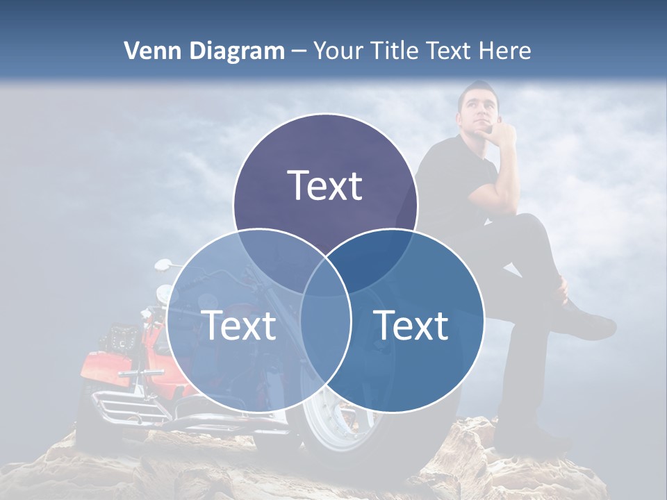 Biking Pursuit Male PowerPoint Template