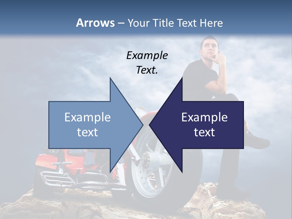 Biking Pursuit Male PowerPoint Template