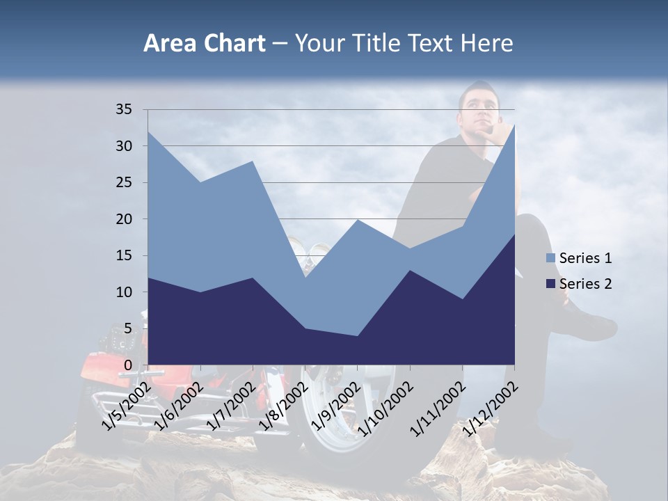 Biking Pursuit Male PowerPoint Template