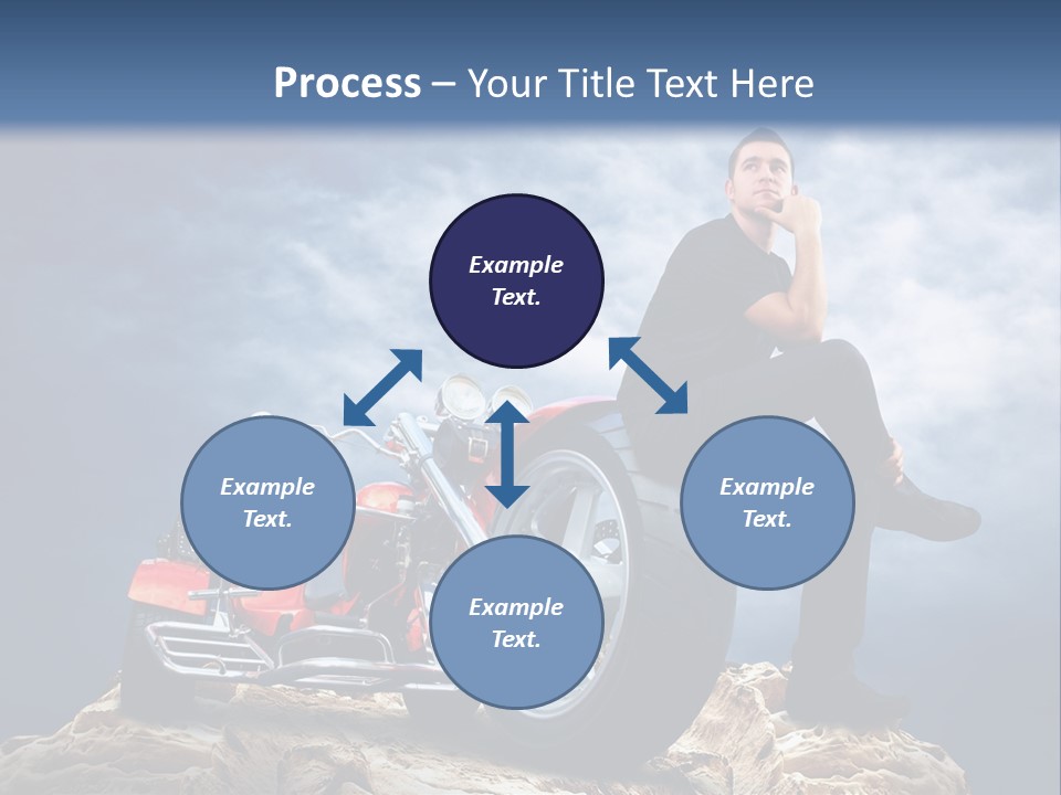 Biking Pursuit Male PowerPoint Template