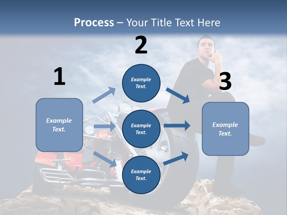 Biking Pursuit Male PowerPoint Template