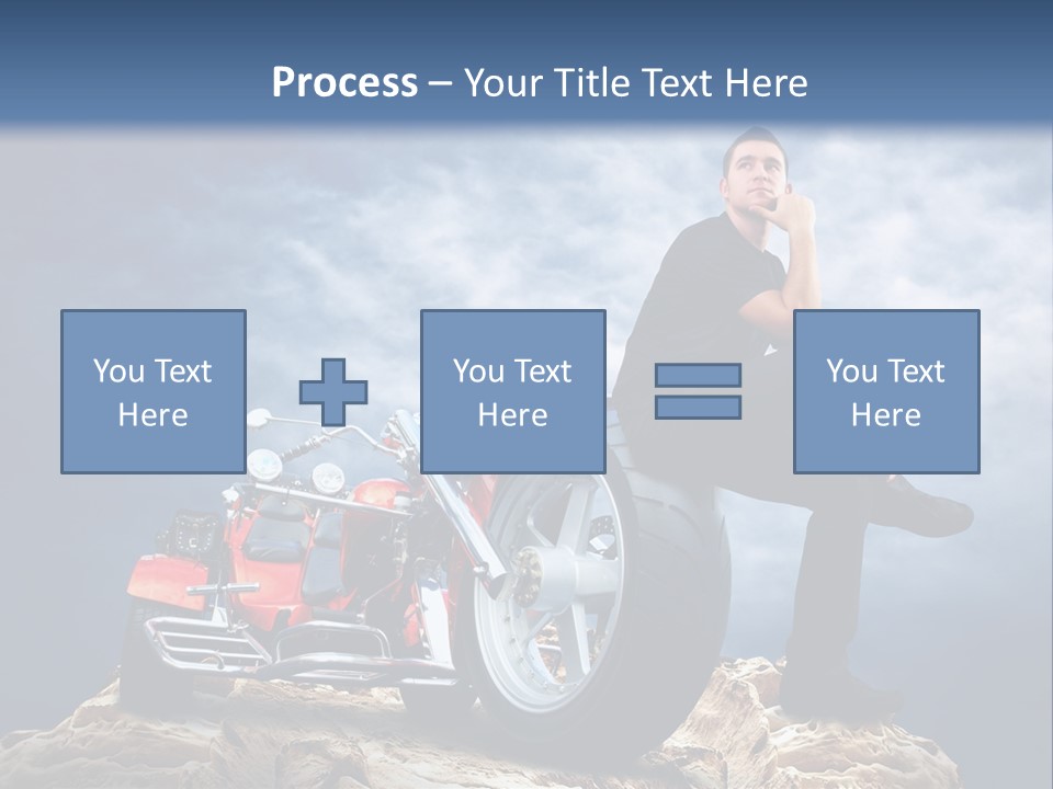 Biking Pursuit Male PowerPoint Template