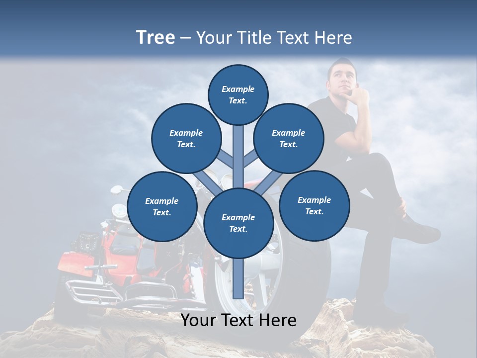 Biking Pursuit Male PowerPoint Template