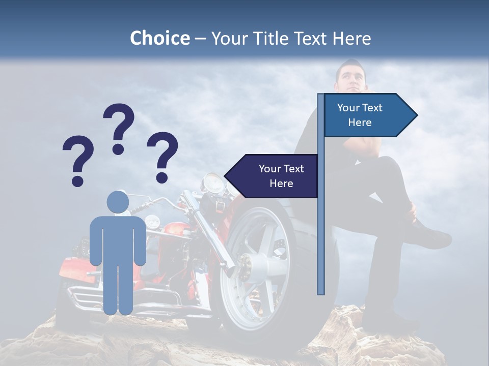 Biking Pursuit Male PowerPoint Template