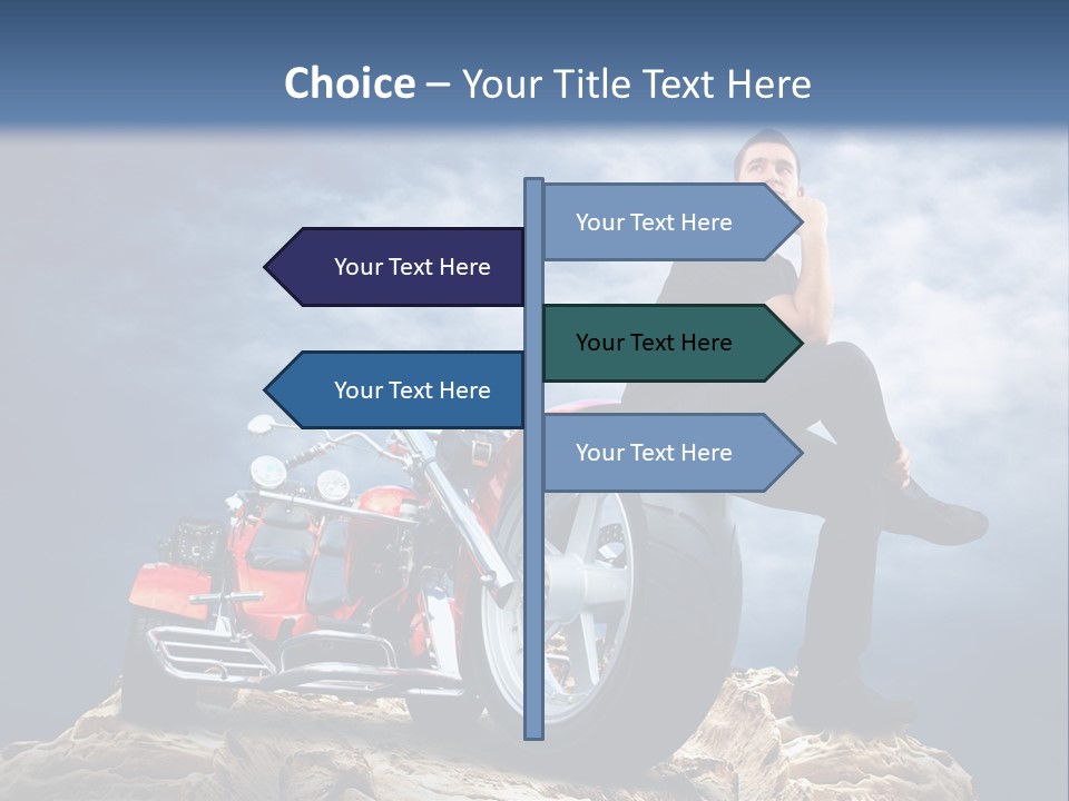 Biking Pursuit Male PowerPoint Template