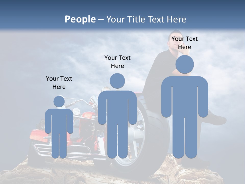 Biking Pursuit Male PowerPoint Template