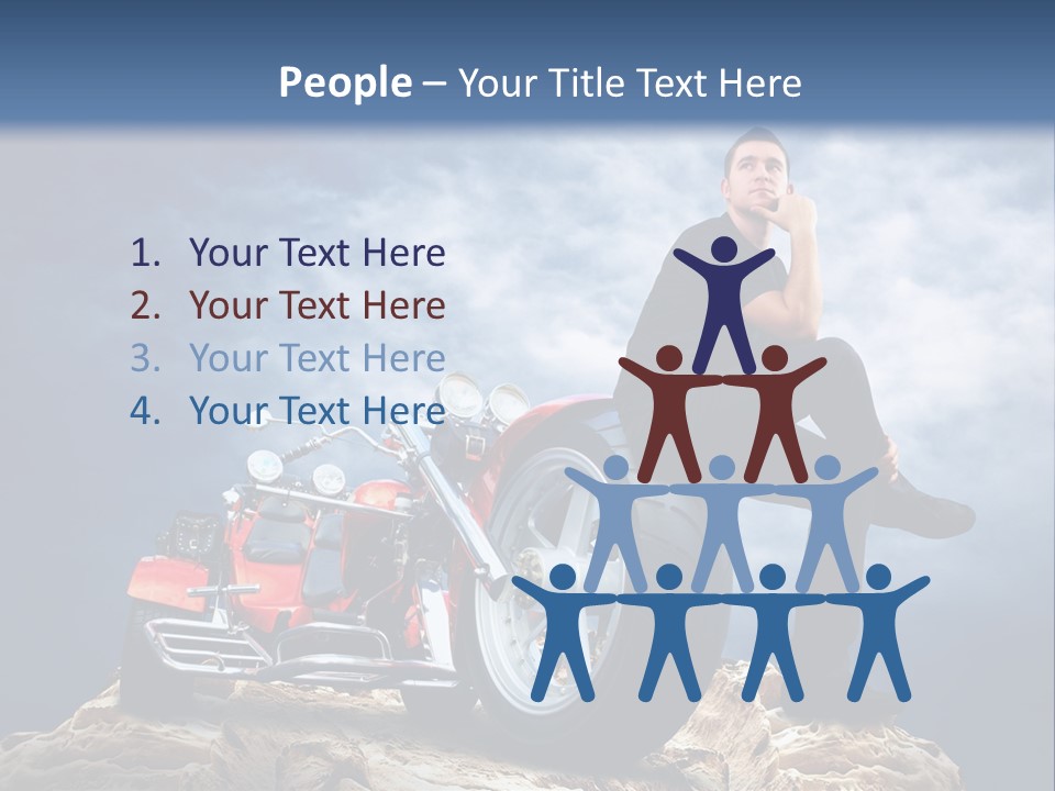 Biking Pursuit Male PowerPoint Template