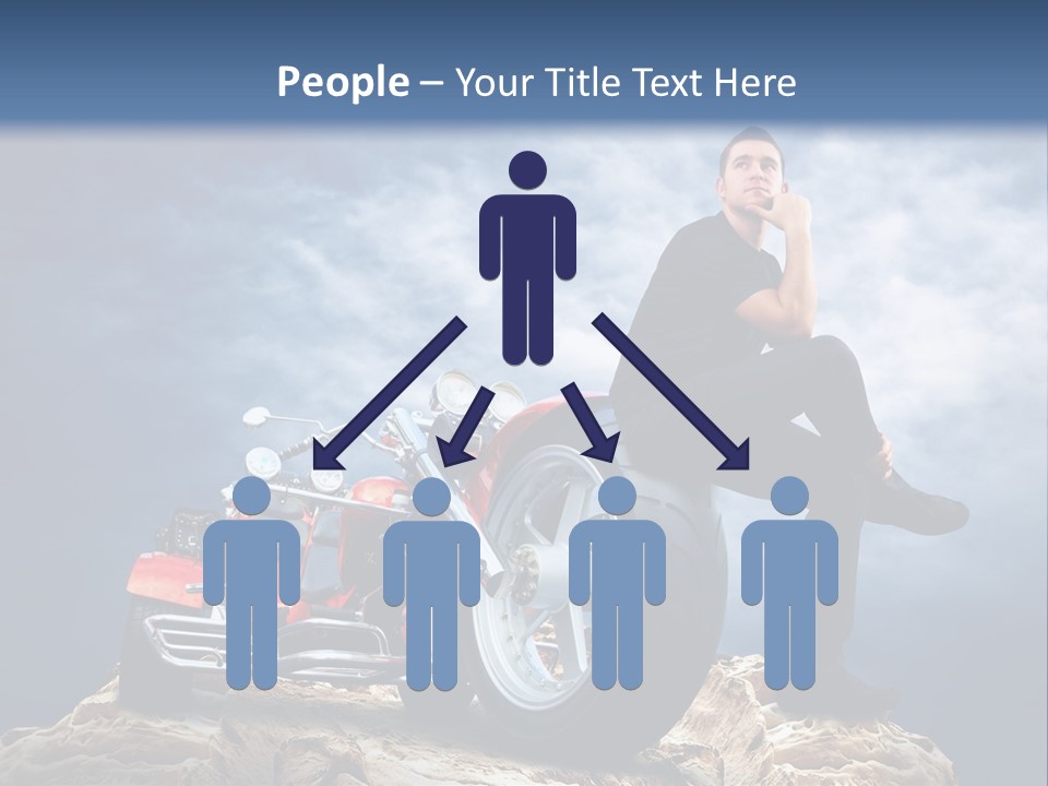 Biking Pursuit Male PowerPoint Template