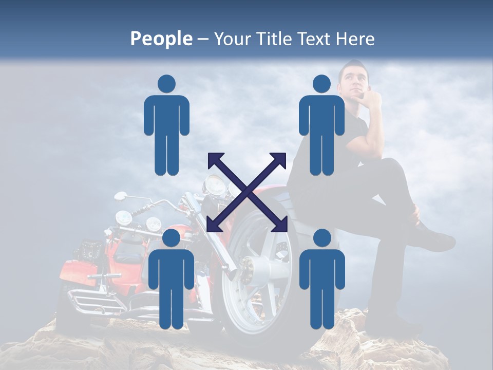 Biking Pursuit Male PowerPoint Template