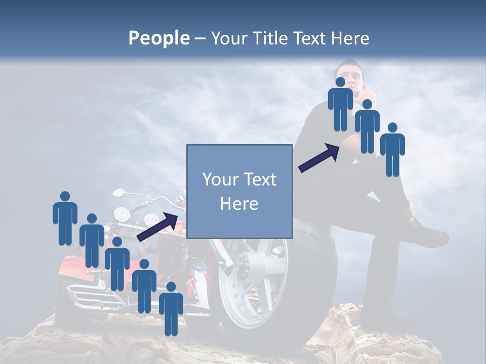 Biking Pursuit Male PowerPoint Template