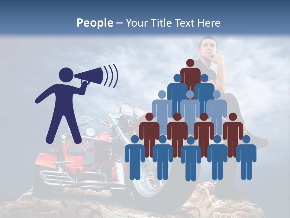 Biking Pursuit Male PowerPoint Template