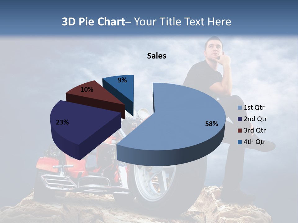 Biking Pursuit Male PowerPoint Template