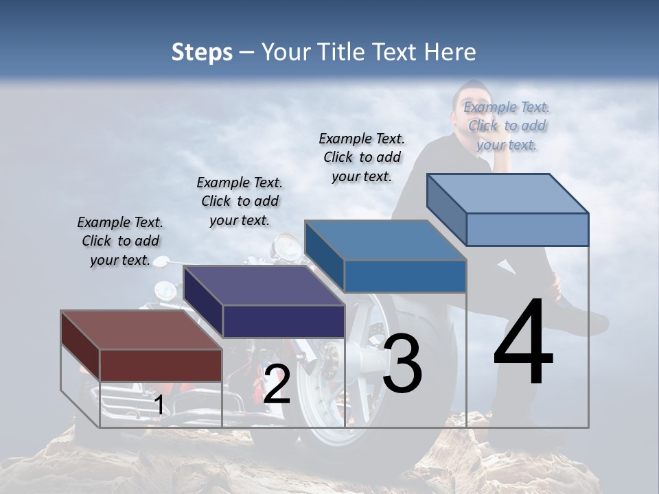 Biking Pursuit Male PowerPoint Template