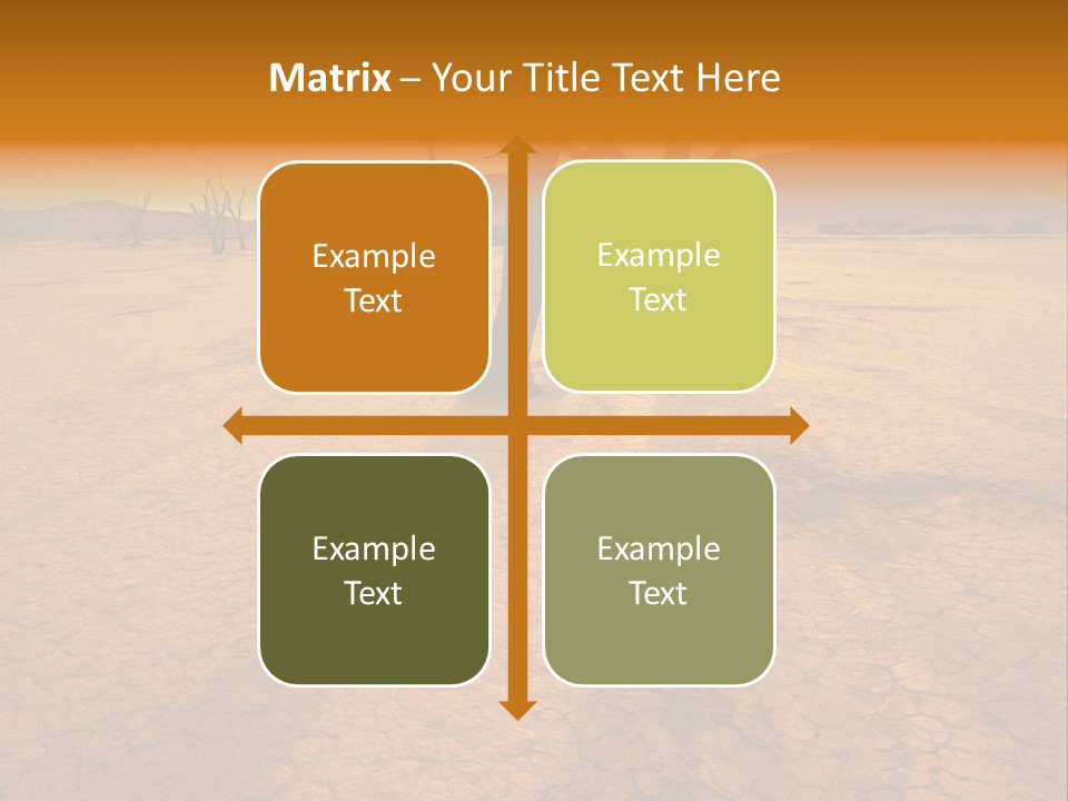 Africa Desert Desolate PowerPoint Template