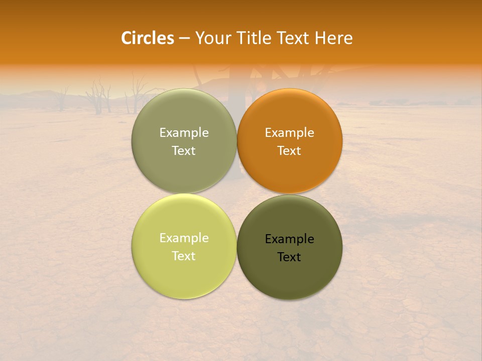 Africa Desert Desolate PowerPoint Template