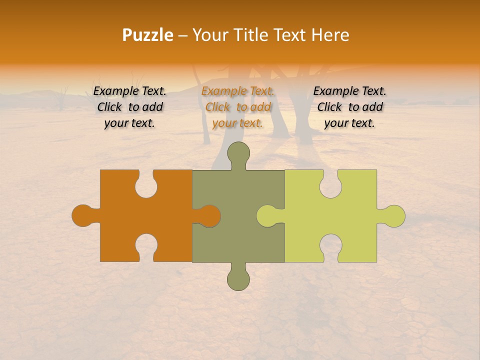 Africa Desert Desolate PowerPoint Template