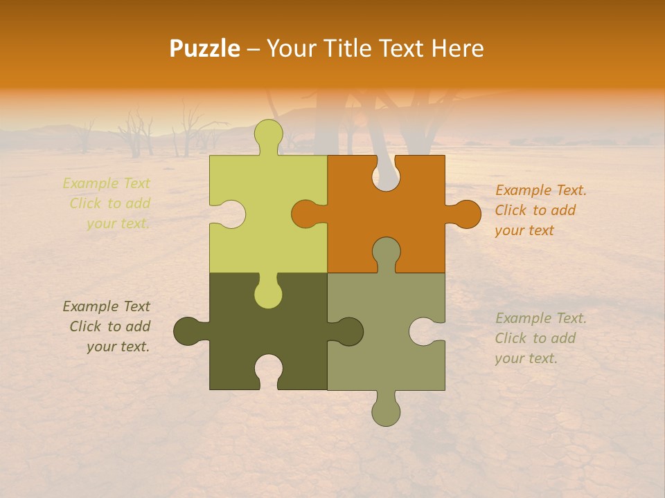 Africa Desert Desolate PowerPoint Template