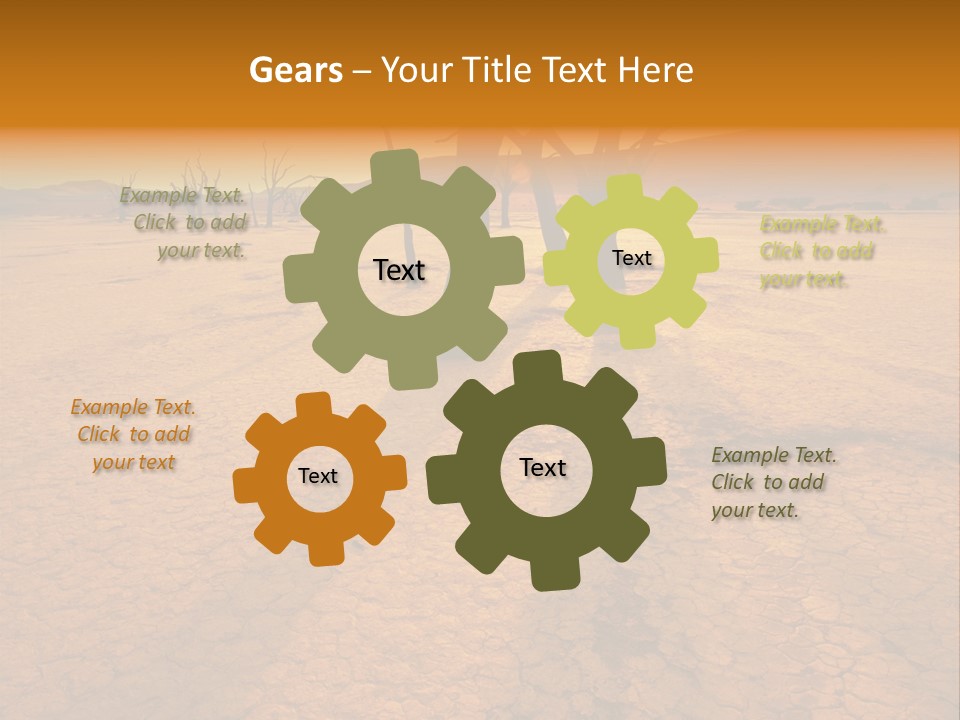 Africa Desert Desolate PowerPoint Template
