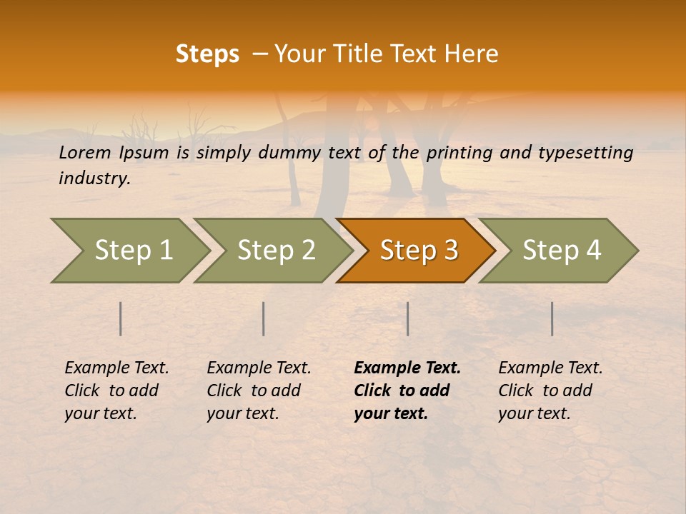 Africa Desert Desolate PowerPoint Template