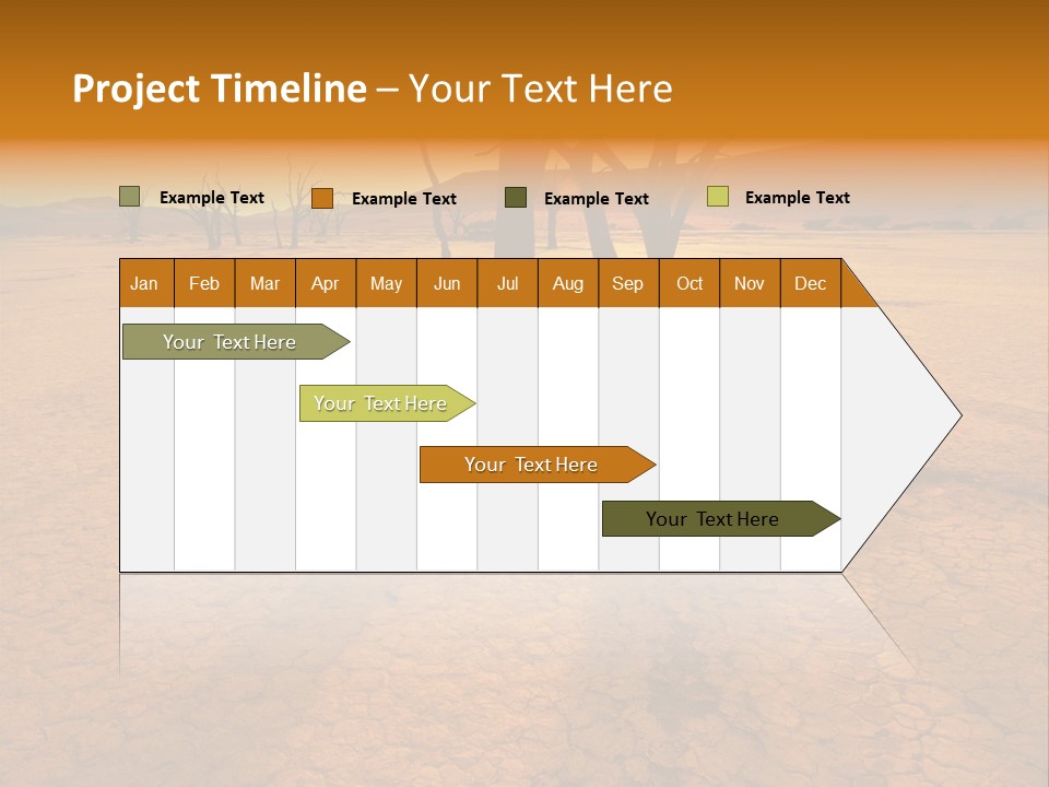 Africa Desert Desolate PowerPoint Template