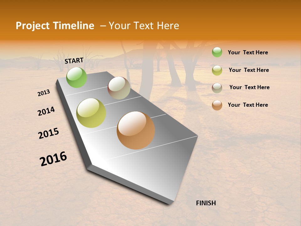 Africa Desert Desolate PowerPoint Template