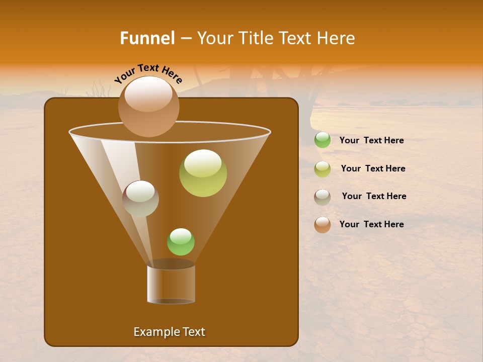 Africa Desert Desolate PowerPoint Template