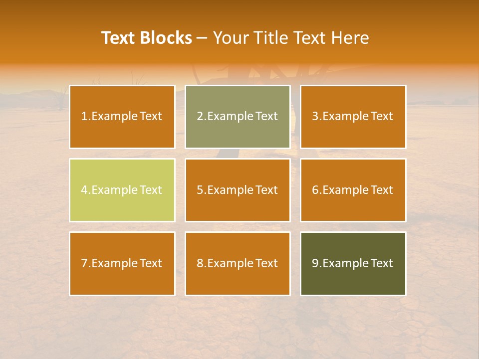 Africa Desert Desolate PowerPoint Template