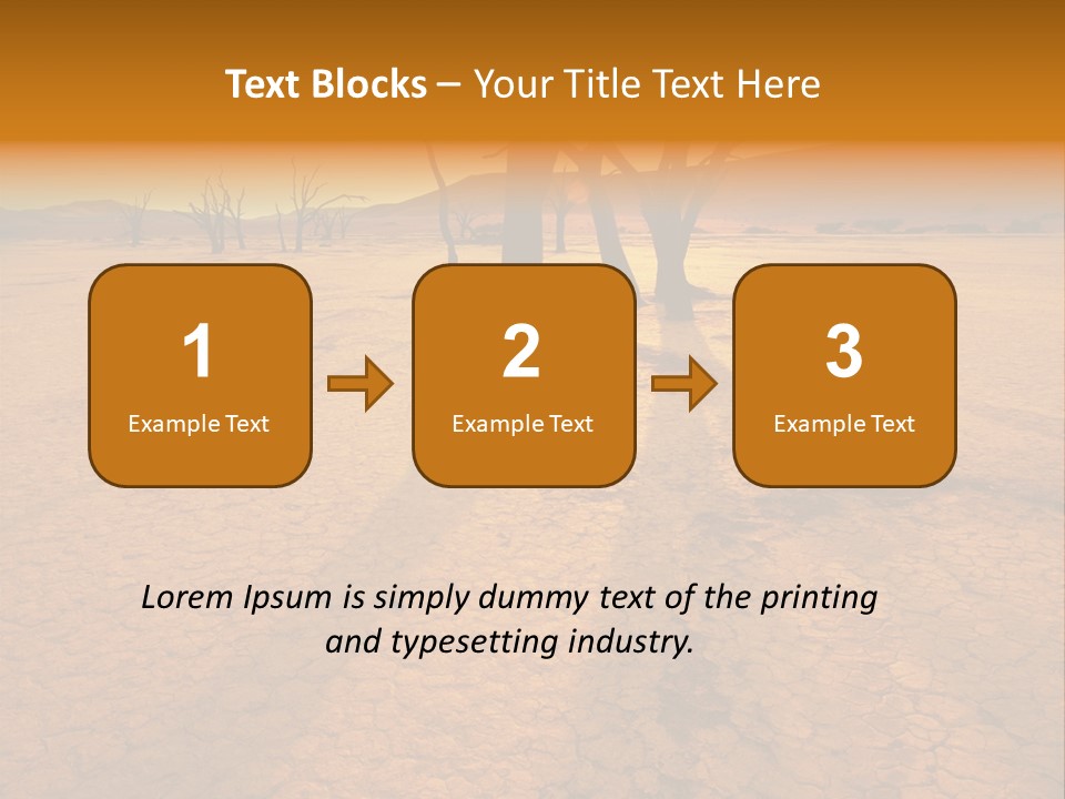 Africa Desert Desolate PowerPoint Template