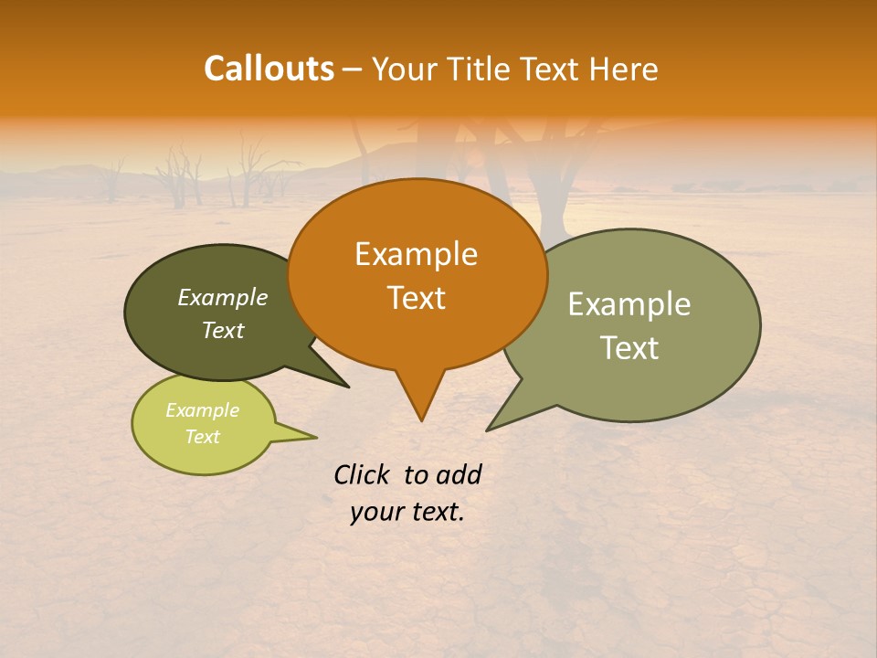 Africa Desert Desolate PowerPoint Template