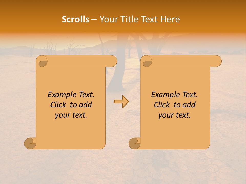 Africa Desert Desolate PowerPoint Template