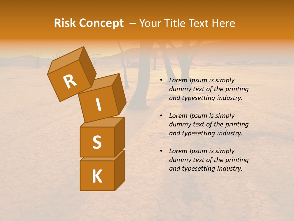 Africa Desert Desolate PowerPoint Template