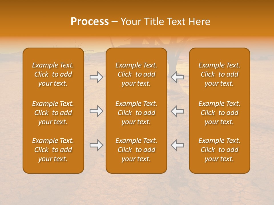 Africa Desert Desolate PowerPoint Template