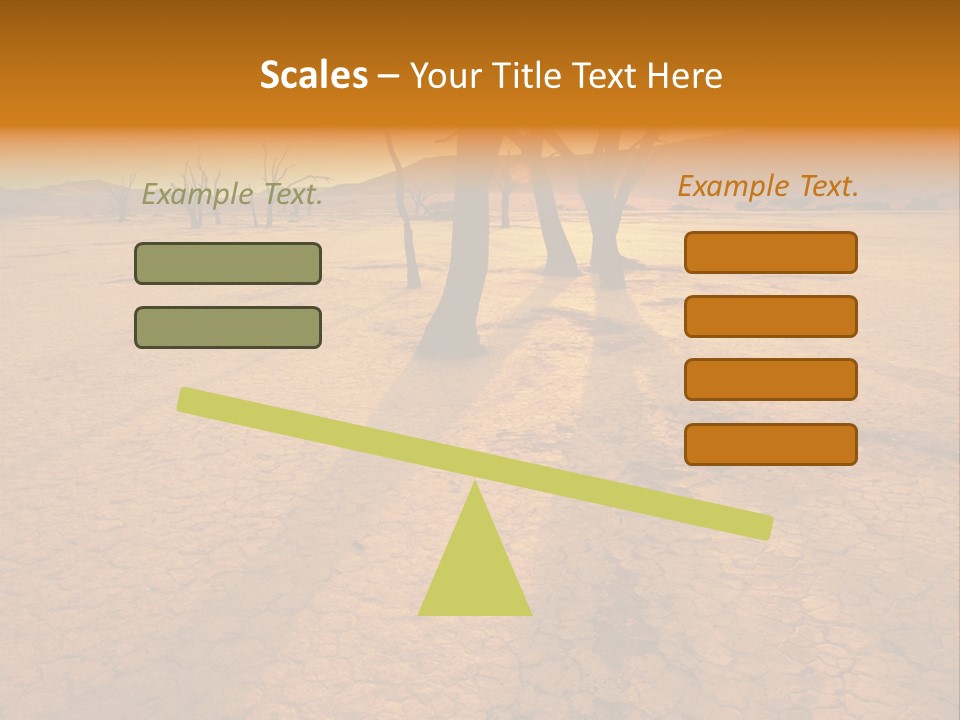 Africa Desert Desolate PowerPoint Template