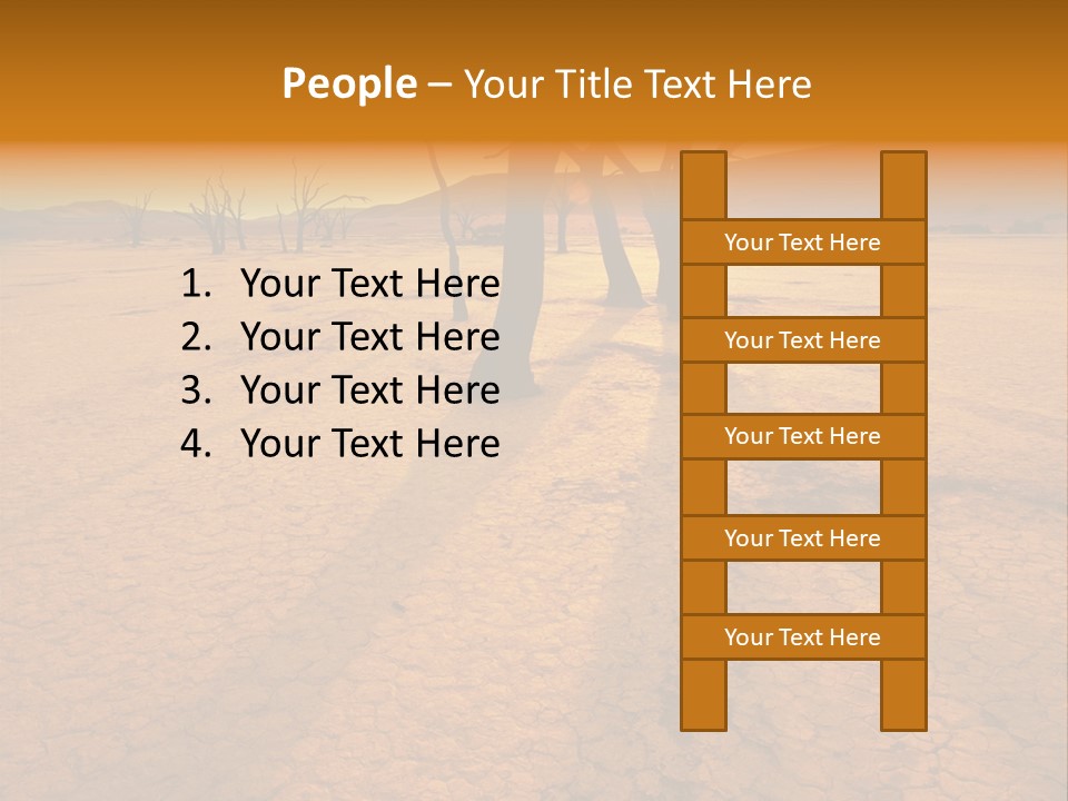 Africa Desert Desolate PowerPoint Template