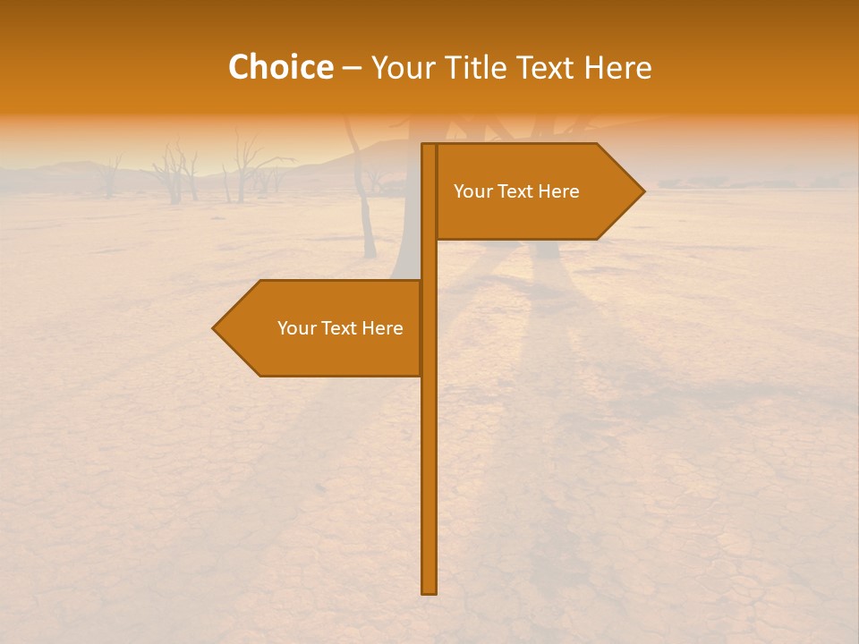 Africa Desert Desolate PowerPoint Template
