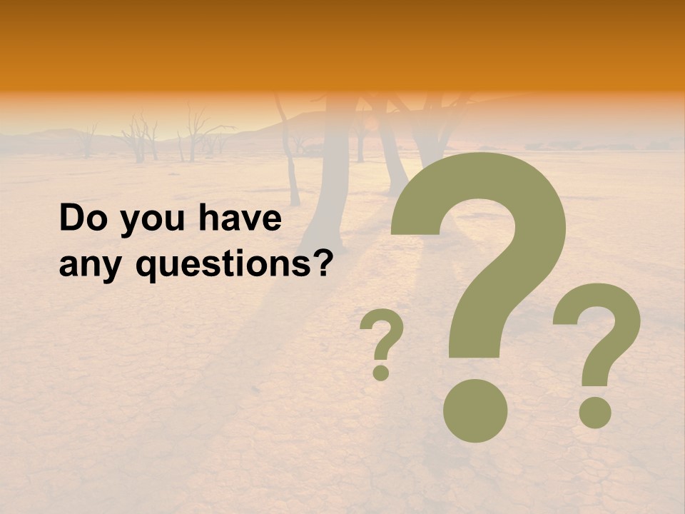 Africa Desert Desolate PowerPoint Template