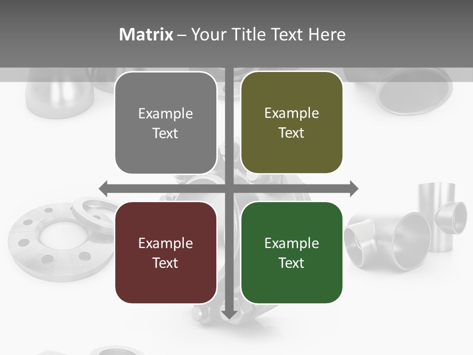 Sending Tube Metal PowerPoint Template