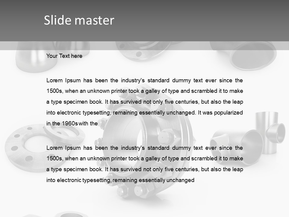 Sending Tube Metal PowerPoint Template