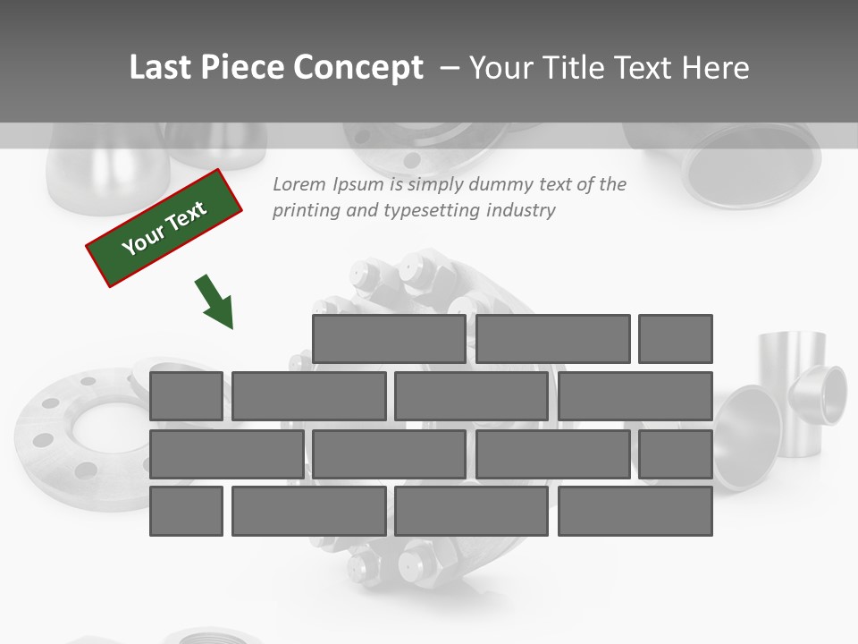 Sending Tube Metal PowerPoint Template