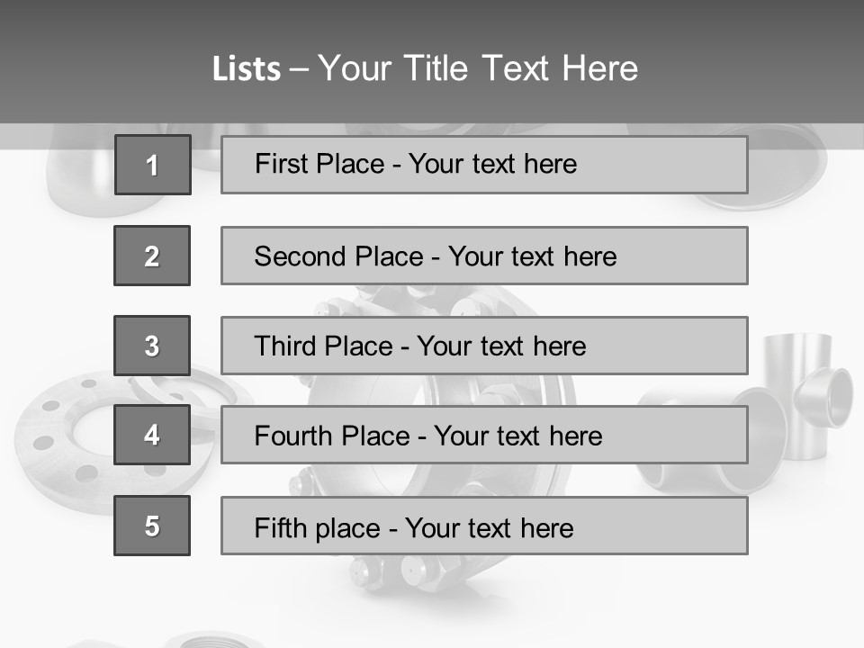 Sending Tube Metal PowerPoint Template