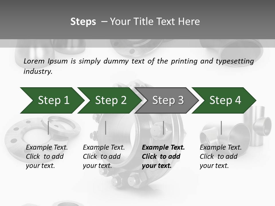 Sending Tube Metal PowerPoint Template