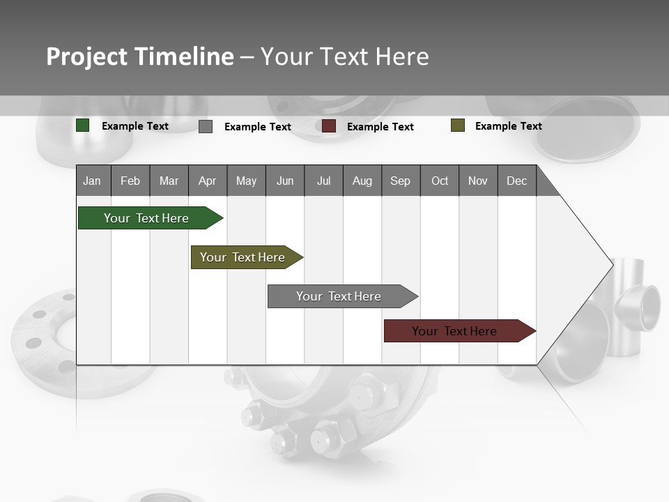 Sending Tube Metal PowerPoint Template