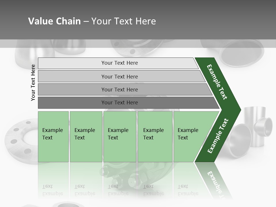 Sending Tube Metal PowerPoint Template
