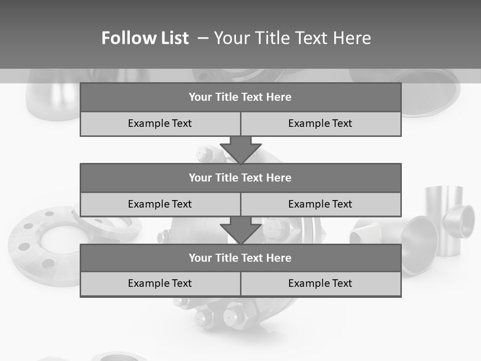 Sending Tube Metal PowerPoint Template