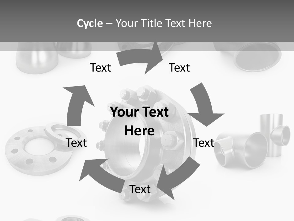Sending Tube Metal PowerPoint Template
