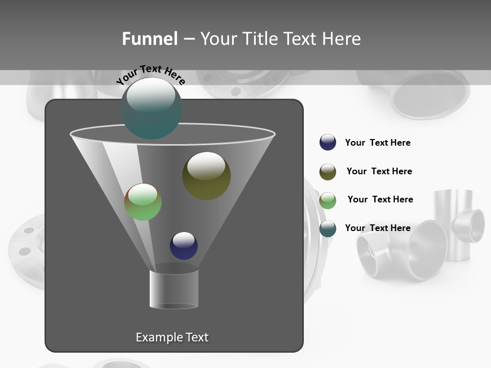 Sending Tube Metal PowerPoint Template