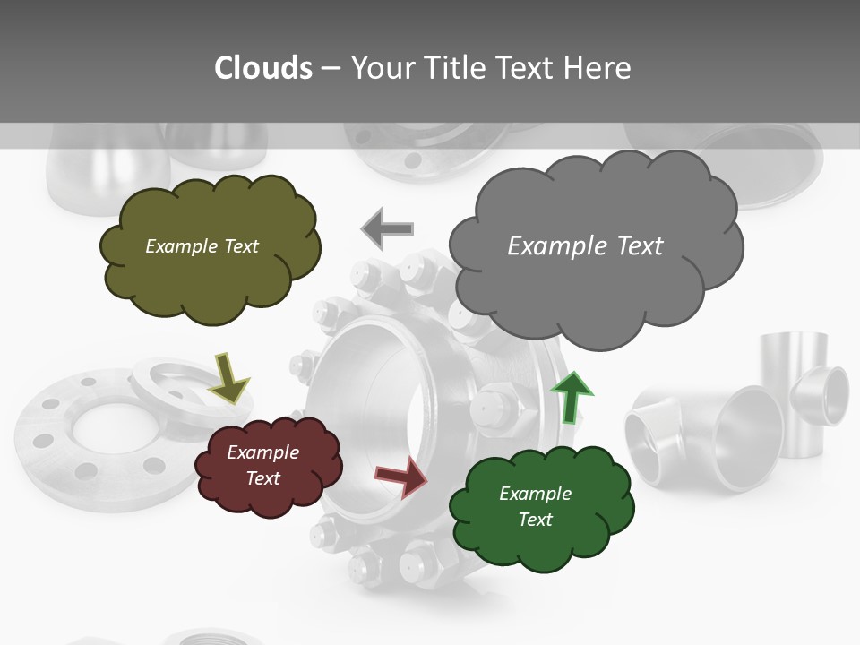 Sending Tube Metal PowerPoint Template