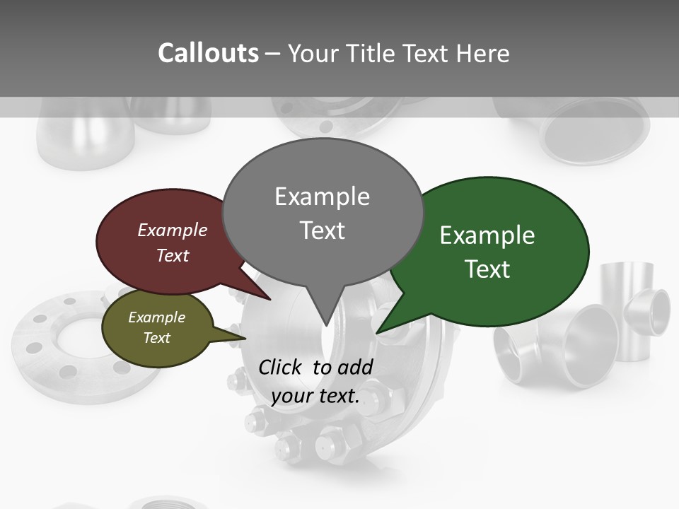 Sending Tube Metal PowerPoint Template