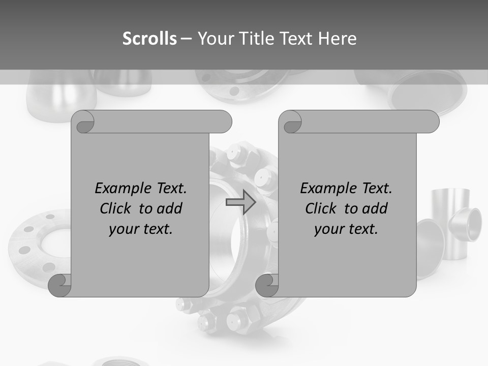 Sending Tube Metal PowerPoint Template